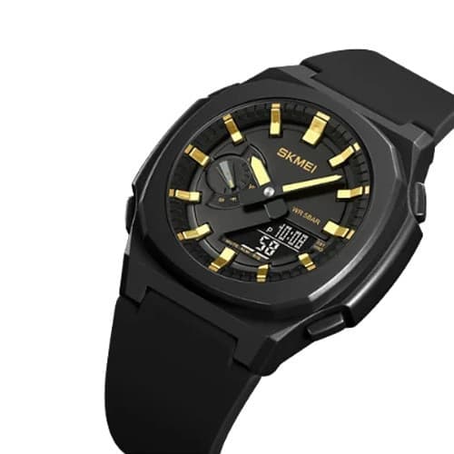 Годинники наручні 2091BKGDBK SKMEI, BLACK/GOLD-BLACK — фото 4