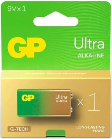 Батарейка GP 9V/6LF22 ULTRA ALKALINE (крона)