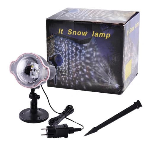 Світлодіодний лазерний проектор Star Shower Snow 809-white, будинок + вулиця, 2 кронштейни, Waterproof — фото 4