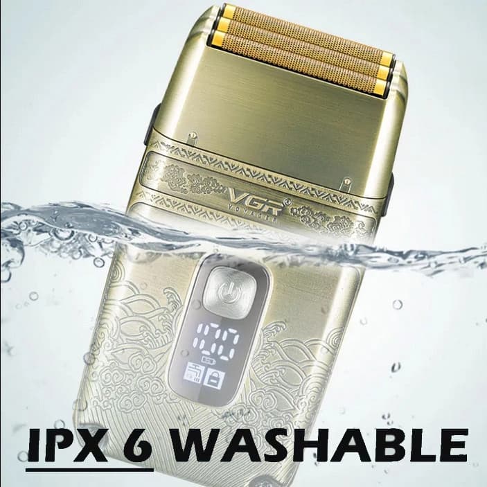 Електробритва VGR V-335 шейвер, потрійне лезо, IPX6, LED display — фото 3