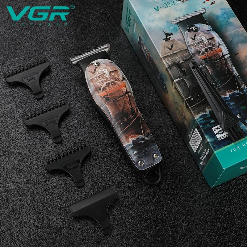Тример VGR V-953, 3 насадки, індикатор зарядки — фото 5