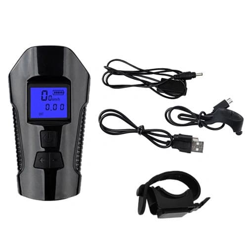 Велоліхтар з комп'ютером та сигналом XA-585-T6+2LED, виносна кнопка, Waterproof, Li-Ion акумулятор, ЗП microUSB — фото 6