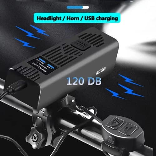 Велоліхтар із сигналом MT-007-T6, 450LM, Li-Ion акум. (2200mAh), кнопка винесення, Waterproof, ЗП Type-C — фото 3