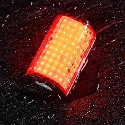 Велоліхтар WQB-514-COB(White+Red) вигнутий, Li-Ion акумулятор, ЗП Type-C — фото 3