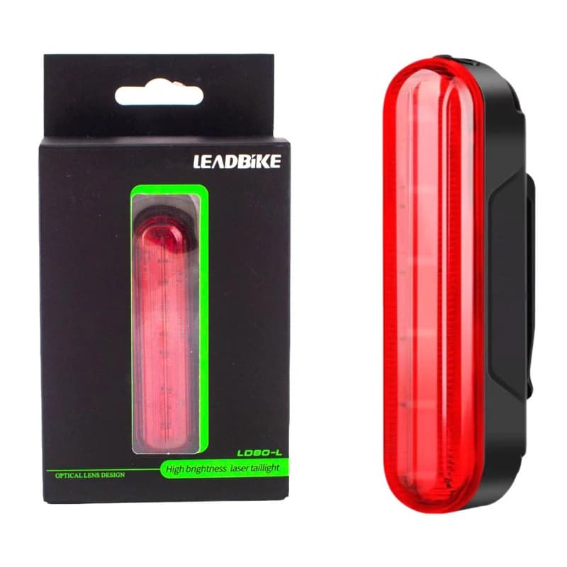 Велоліхтар LEADBIKE LD80-6LED з лазерною розміткою, waterproof, Li-Ion акумулятор, ЗП Type-C — фото 2