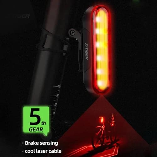 Велоліхтар LEADBIKE LD80-6LED з лазерною розміткою, waterproof, Li-Ion акумулятор, ЗП Type-C — фото 9