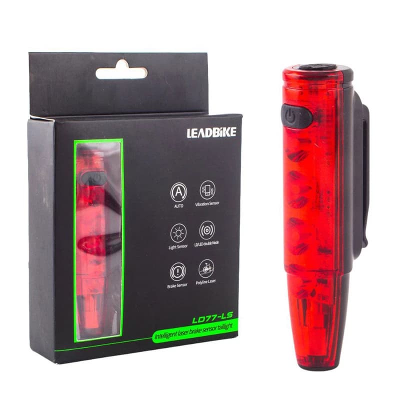 Велоліхтар LEADBIKE LD77-LS-4LED з лазерною розміткою, waterproof, Li-Ion акумулятор, ЗП Type-C — фото 2