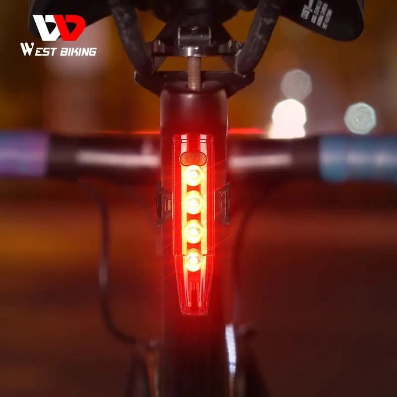 Велоліхтар LEADBIKE LD77-LS-4LED з лазерною розміткою, waterproof, Li-Ion акумулятор, ЗП Type-C — фото 4