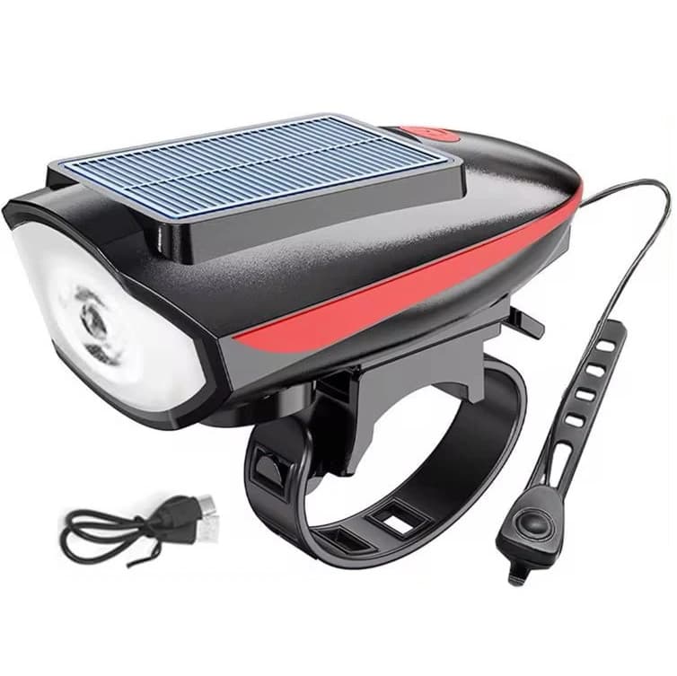 Велоліхтар із сигналом 7599/S7588, сонячна батарея, Waterproof, Li-Ion акумулятор, ЗП Type-C — фото 10