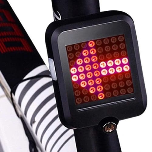 Велоліхтар AQY-0100 з автоматичним зазначенням поворотів (Red+Yellow)