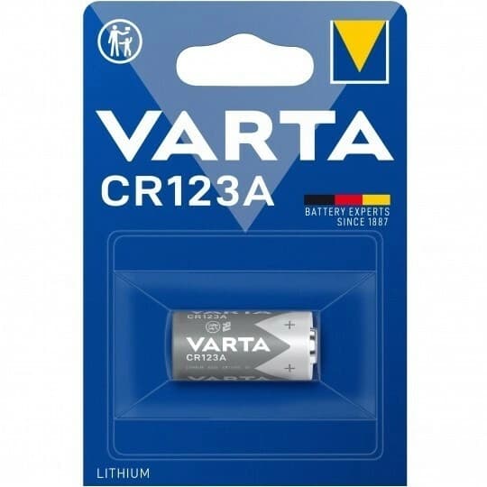 Батарейка Varta CR123А Lithium /B1/K10/100