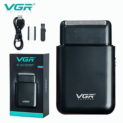 Електробритва VGR V-390 шейвер BLACK, висувний тример — фото 1