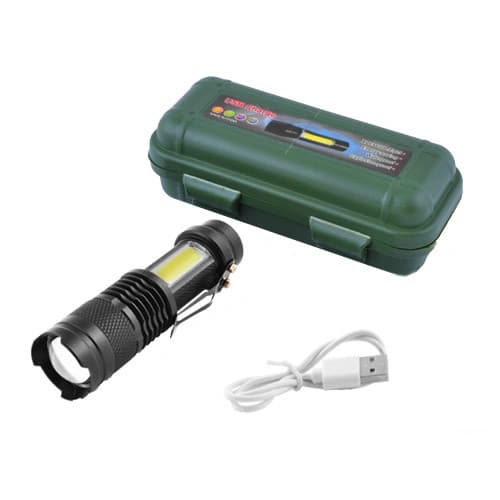Ліхтар Police 525/8468-XPE+COB, Li-Ion акумулятор, zoom, ЗП microUSB, Box — фото 3