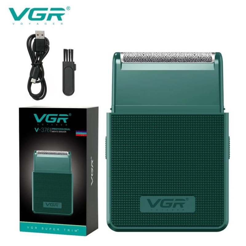 Електробритва VGR V-376 GREEN шейвер, висувний триммер — фото 1