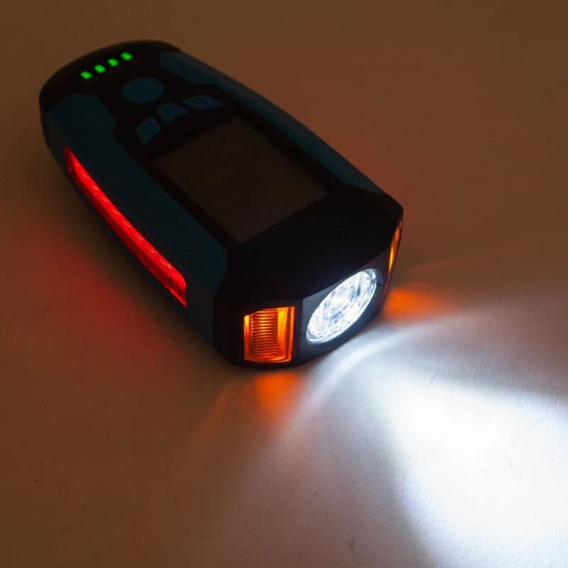 Велоліхтар з комп'ютером, сигналом і сигналізацією AS0808-XPG+2LED(Yellow)+2COB(Red), виносна кнопка, Waterproof, аккум., ЗП — фото 10
