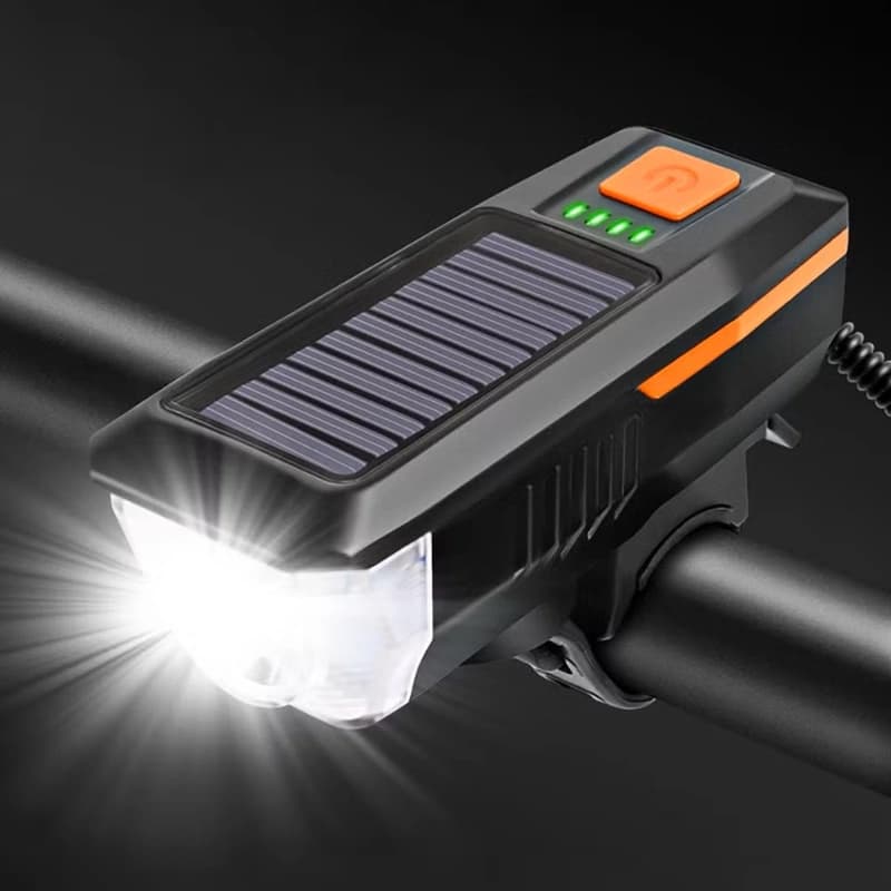 Велоліхтар із сигналом LY-17-XPE, сон. батарея, виносна кнопка, Waterproof, Li-Ion акумулятор, ЗП microUSB — фото 10