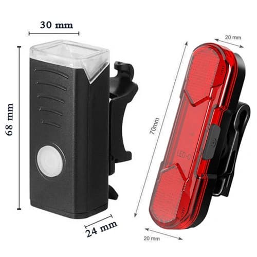 Велоліхтар BSK-HY027-XPG, STOP-5SMD(Red), Li-Ion акумулятор, ЗП microUSB, Box — фото 2