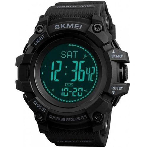 Годинники наручні 1356BK SKMEI, BLACK, Compass — фото 2