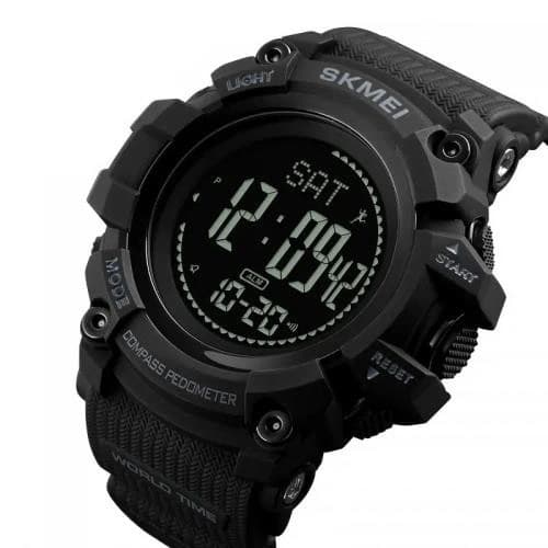 Годинники наручні 1356BK SKMEI, BLACK, Compass — фото 3