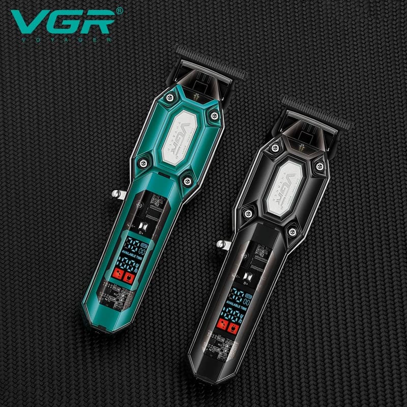 Тример VGR V-900 BLACK, 4 насадки, LED display, 7000 RPM — фото 3