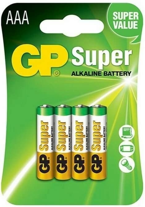 Батарейка GP LR3/AAA Super Alkaline /B4/P10/P80