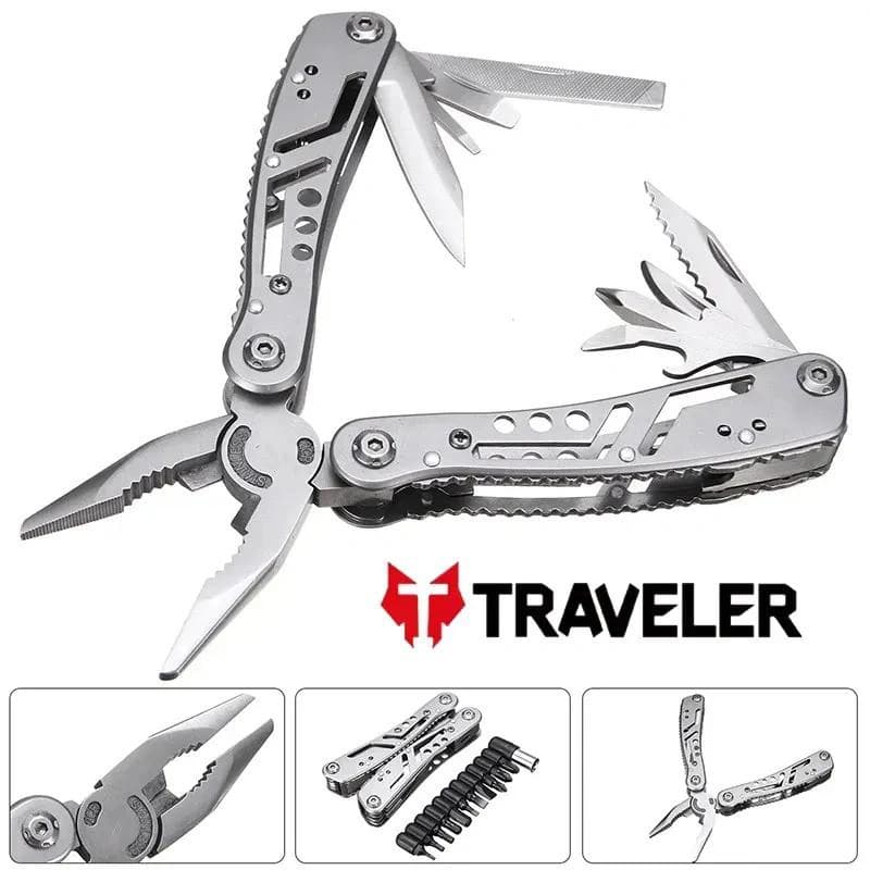 Мультитул тактичний Traveler Deluxe MT-629-PG 14в1, 16.5 см — фото 1