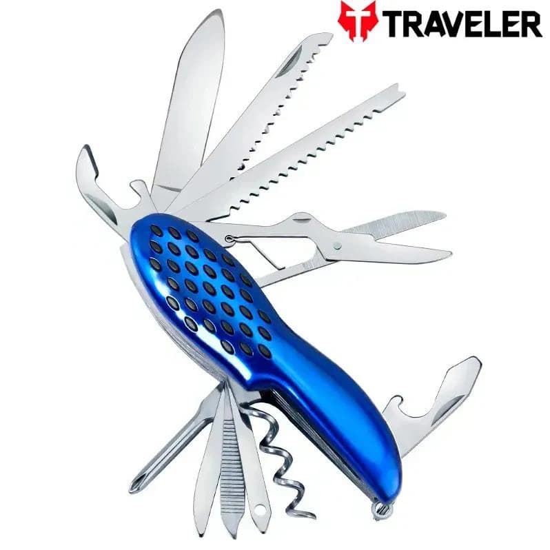 Багатофункціональний ніж Traveler з 11 інструментами K-5011-GSC