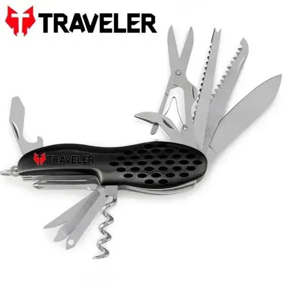 Багатофункціональний ніж Traveler з 11 інструментами K-5011-GSC Black/Blue — фото 3
