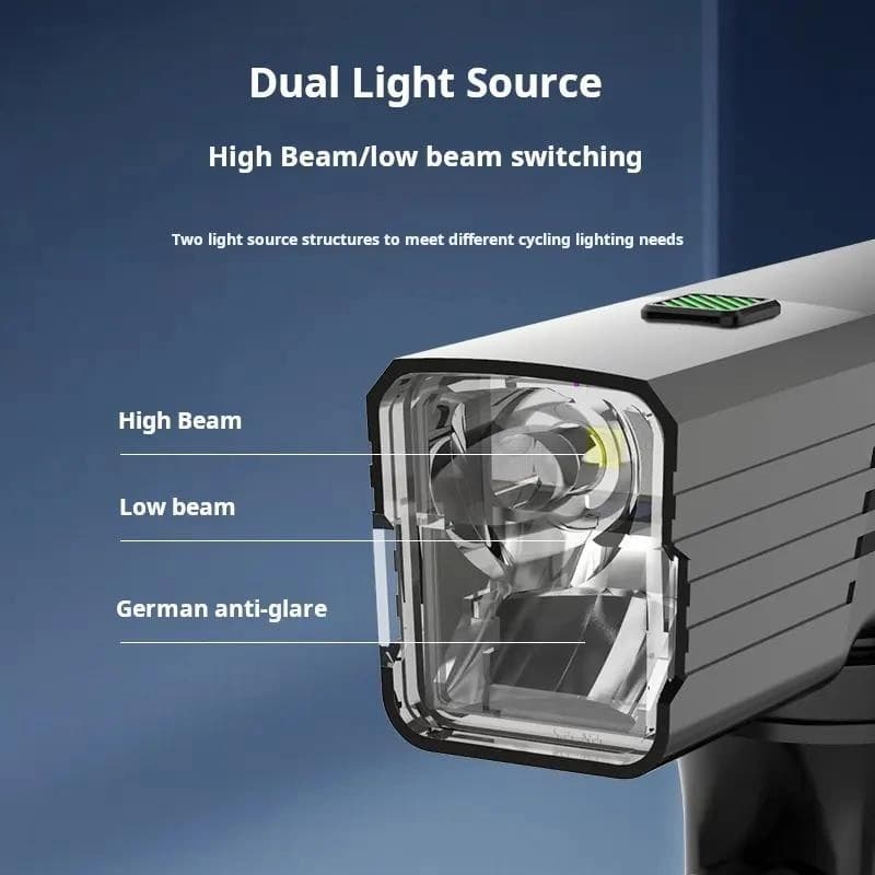 Велоліхтар BL-2024-4-XPG, індикація заряду, Waterproof, Li-Ion акумулятор, ЗП Type-C — фото 8