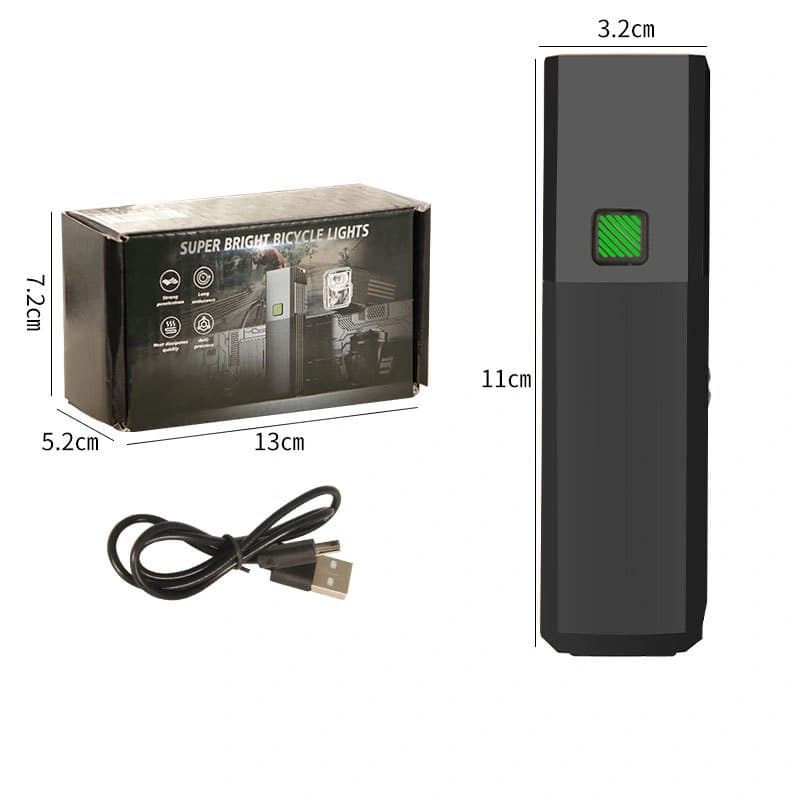 Велоліхтар BL-2024-4-XPG, індикація заряду, Waterproof, Li-Ion акумулятор, ЗП Type-C — фото 10
