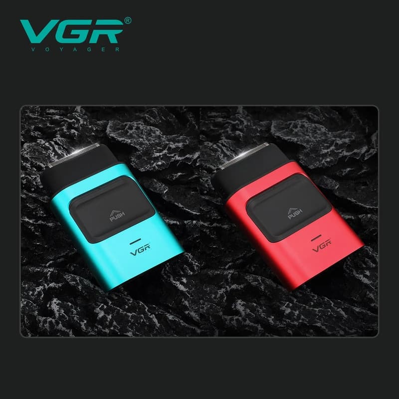 Електробритва VGR V-307 RED шейвер, подвійне лезо, 2000mAh, 9000 RPM — фото 3