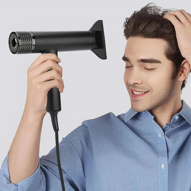 Фен професійний VGR V-401 BLACK, 40 рівнів обдування 70000 - 110000 RPM, 40 рівнів температури 60°C - 100°C, 3 насадки — фото 5