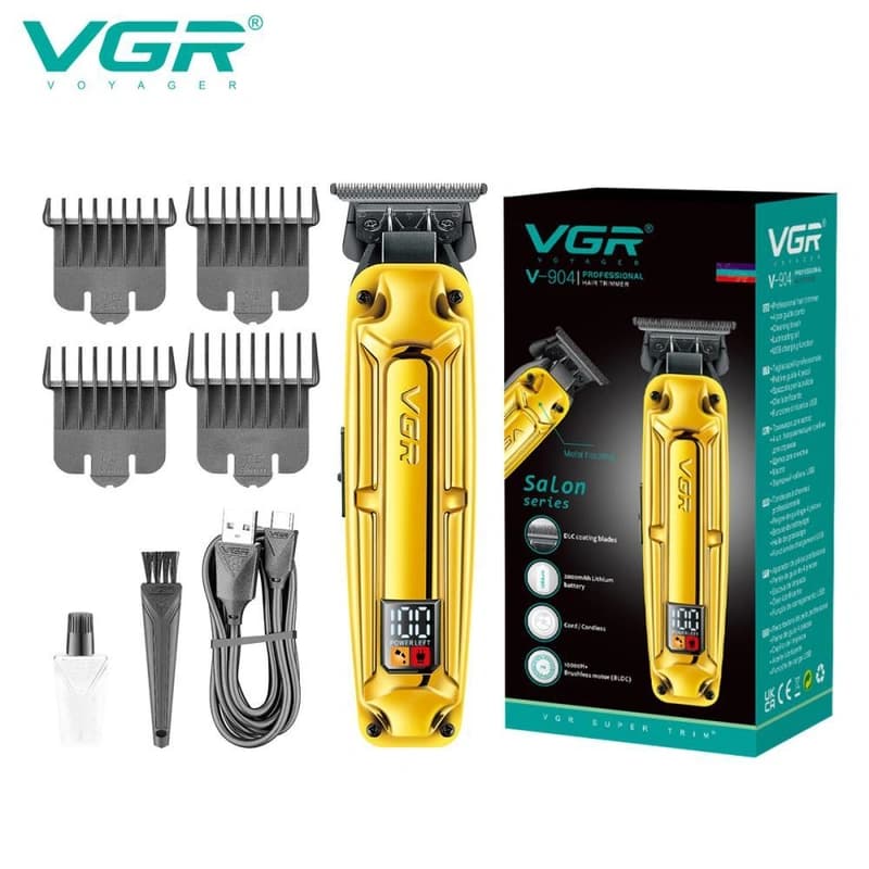 Акумуляторна машинка для стриження (clipper) VGR V-904 GOLD