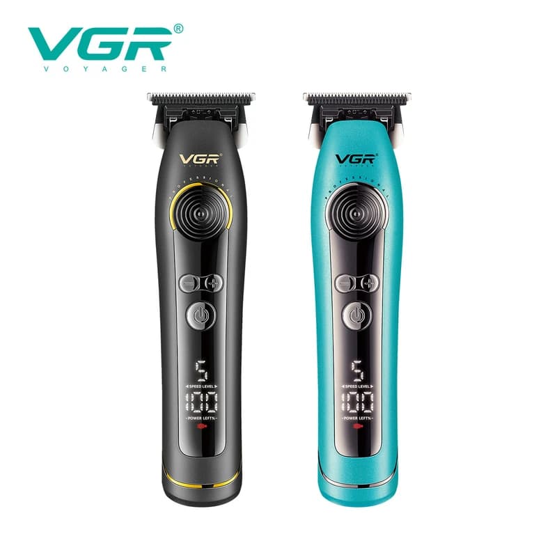 Тример VGR V-299 BLACK, 4 насадки, 9000RPM, 2000 mAh, 5 рівнів швидкості, LED display — фото 7