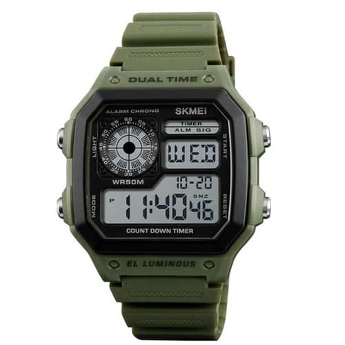 Годинники наручні 1299AG SKMEI, ARMY GREEN — фото 2