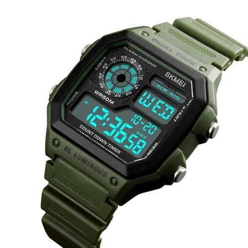 Годинники наручні 1299AG SKMEI, ARMY GREEN — фото 3