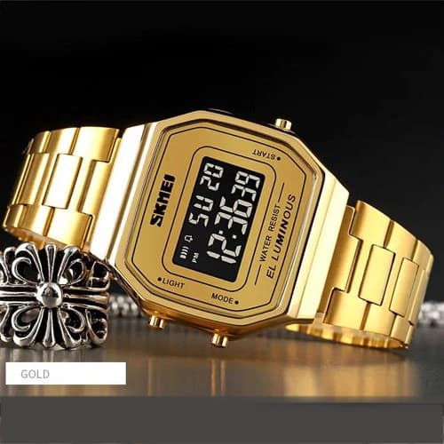 Годинники наручні 1647GDBK SKMEI, GOLD-BLACK — фото 3