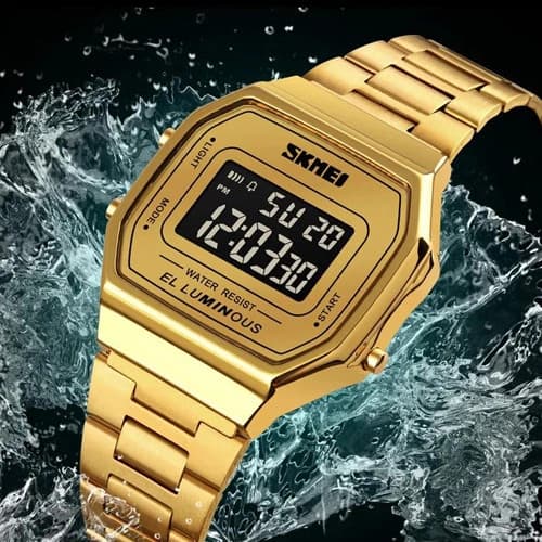 Годинники наручні 1647GDBK SKMEI, GOLD-BLACK — фото 5
