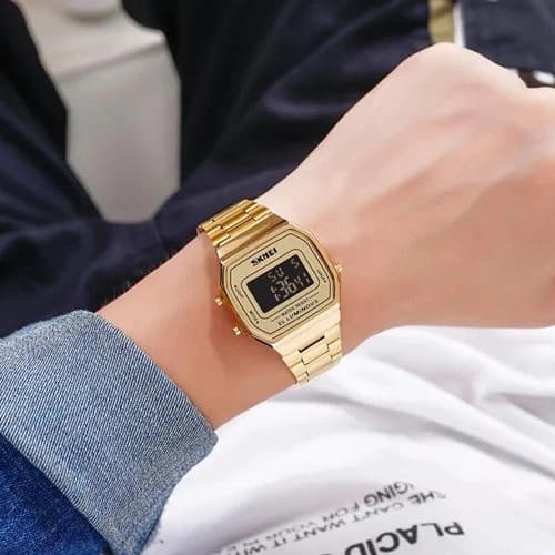 Годинники наручні 1647GDBK SKMEI, GOLD-BLACK — фото 6