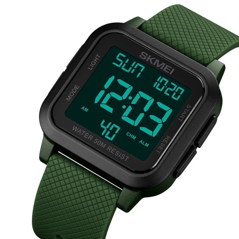 Годинники наручні 1894AGBK SKMEI, ARMY GREEN/BLACK — фото 3