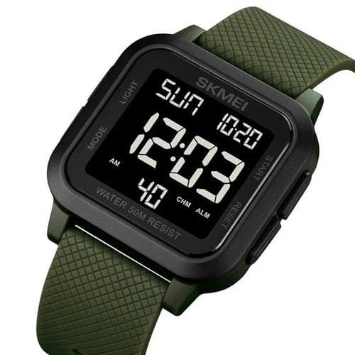 Годинники наручні 1894AGBK SKMEI, ARMY GREEN/BLACK — фото 5