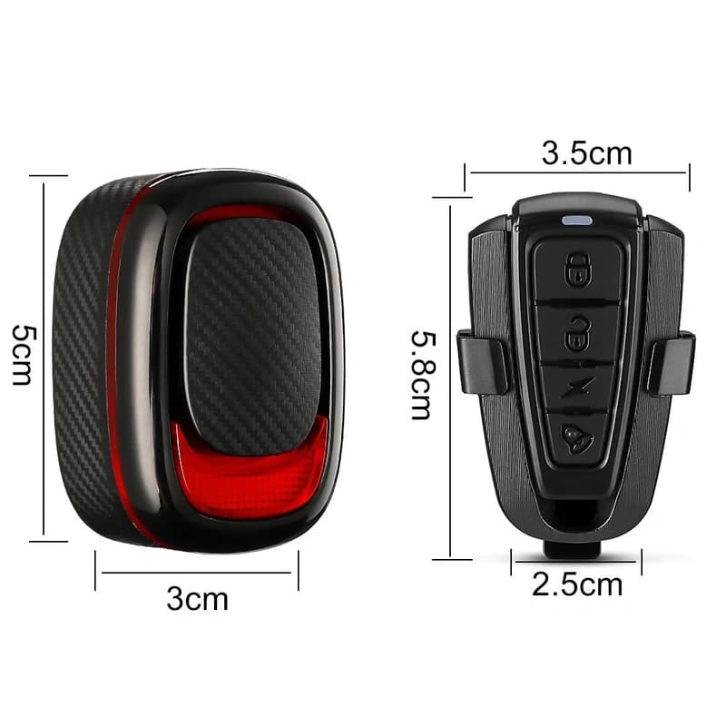 Сигналізація з габаритом A5P-LED(Red), виносна кнопка, Waterproof, ЗП Type-C, Li-Ion акк., дзвінок — фото 3