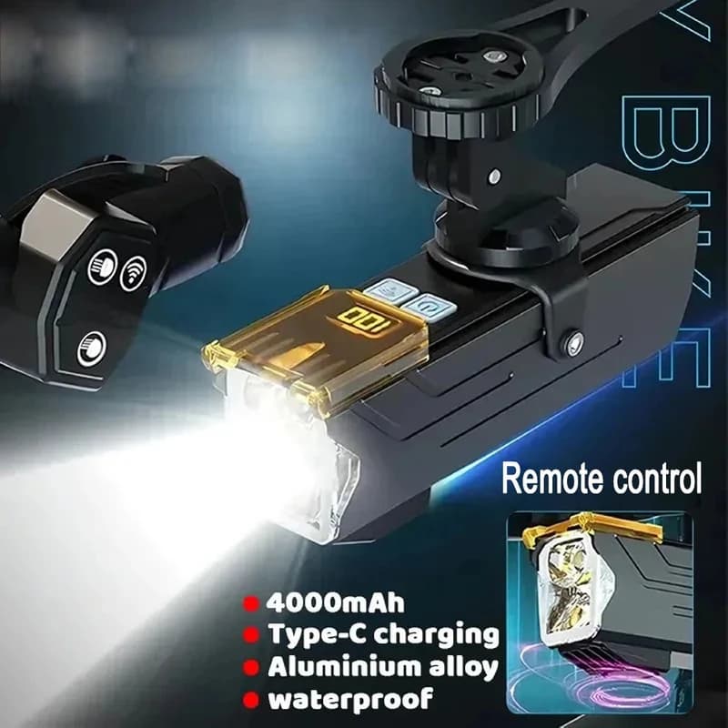 Велофара потужна Q03L, 800LM, Li-Ion акумулятор, ЗП Type-C, сигнал, індикація заряду — фото 2
