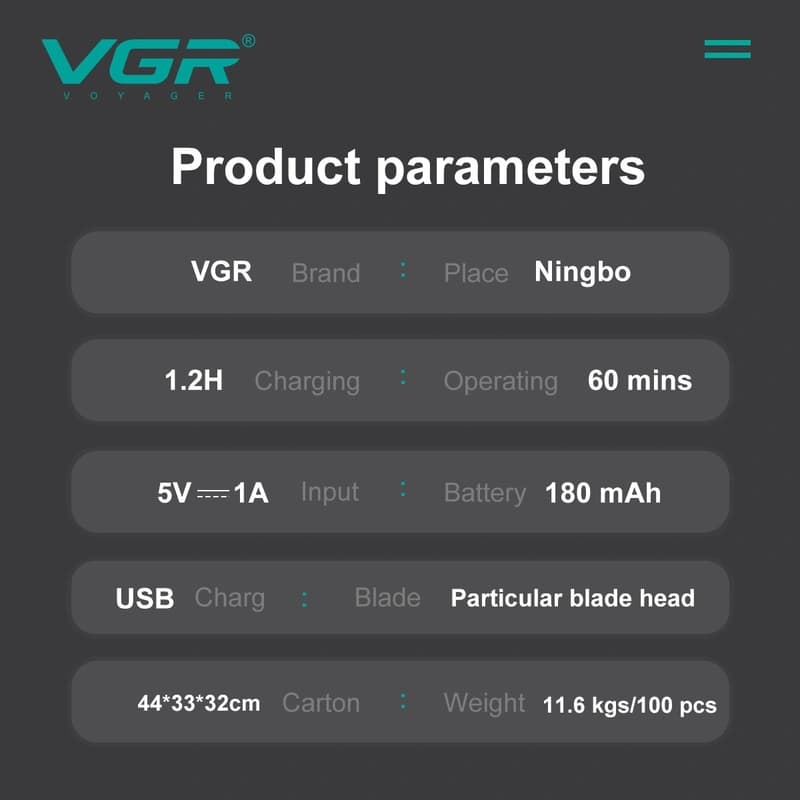 Триммер для носа VGR V-629 GOLD — фото 9