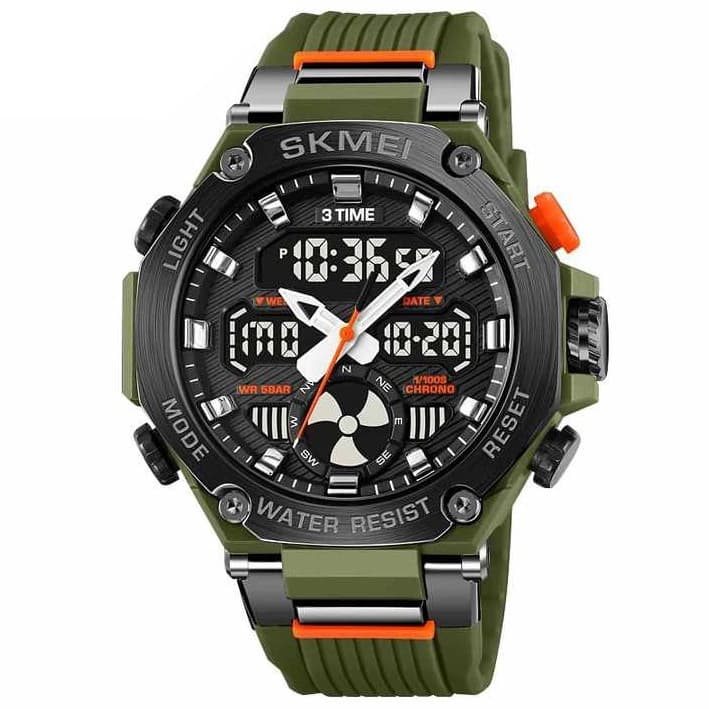 Годинники наручні 2223AG SKMEI, ARMY GREEN — фото 1