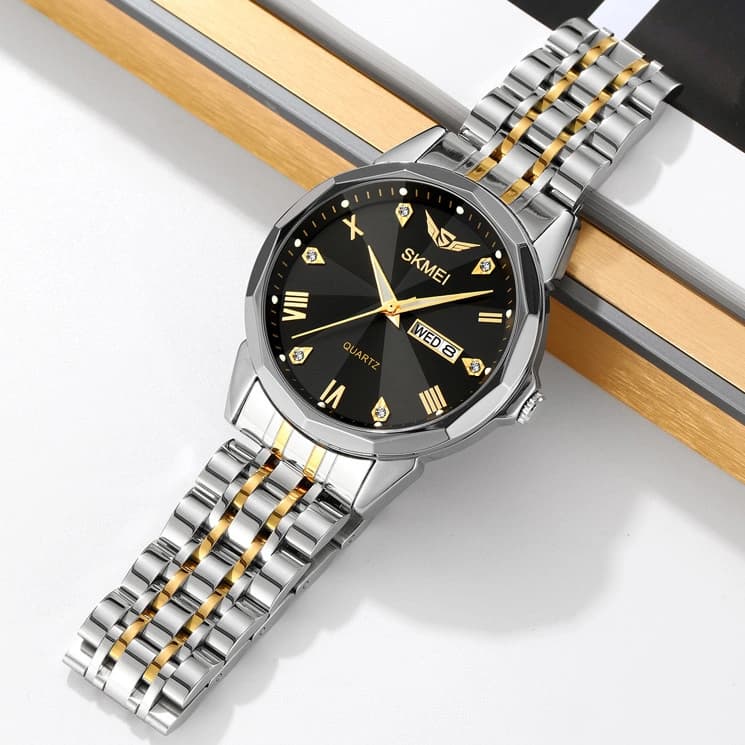 Годинники наручні 2291TGDBK SKMEI, SILVER-GOLD-BLACK — фото 2
