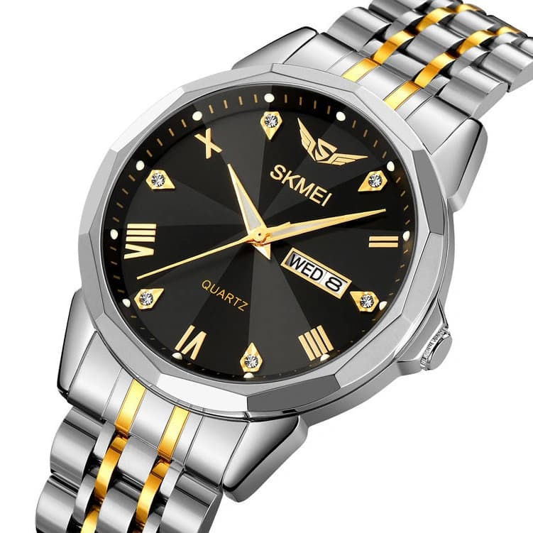Годинники наручні 2291TGDBK SKMEI, SILVER-GOLD-BLACK — фото 3