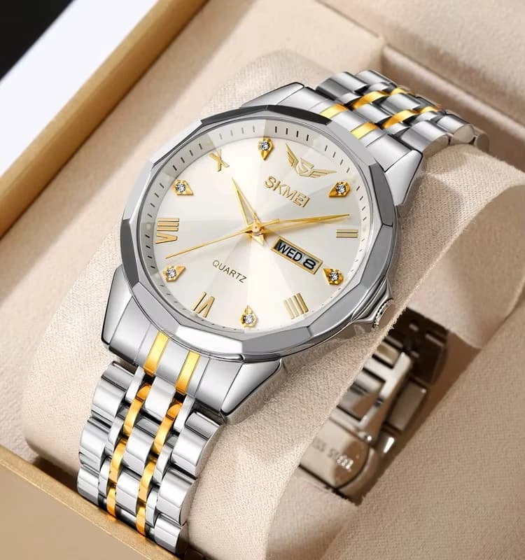 Годинники наручні 2291TGDSI SKMEI, SILVER-GOLD-SILVER — фото 2