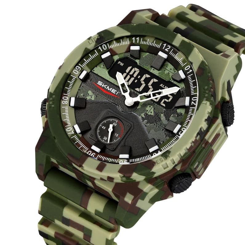 Годинники наручні 2355CMGN SKMEI, CAMO GREEN — фото 2