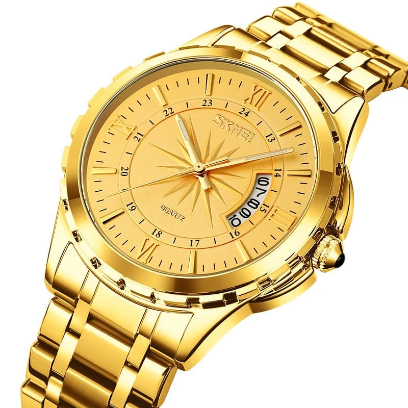 Годинники наручні 9069GDGD SKMEI, GOLD-GOLD — фото 2